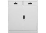 Syfax™ Armadio Per Ufficio Grigio Chiaro 90X40X102 Cm In Acciaio