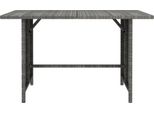 Syfax™ Tavolo Da Pranzo Da Giardino Grigio 110X70X65 Cm In Polyrattan