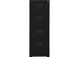 Syfax™ Schedario Nero 46X62X133 Cm In Acciaio
