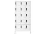 Syfax™ Armadietto Con Serratura Bianco 90X40X180 Cm In Acciaio