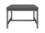 Syfax™ Poggiapiedi Modulare Con Cuscino In Polyrattan Grigio