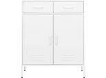 Syfax™ Armadietto Bianco 80X35X101,5 Cm In Acciaio
