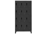 Syfax™ Armadietto Con Serratura Antracite 90X45X180 Cm In Acciaio