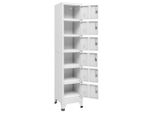Syfax™ Armadietto Con Serratura Grigio Chiaro 38X40X180 Cm In Acciaio
