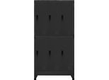 Syfax™ Armadietto Con Serratura Antracite 90X45X180 Cm In Acciaio