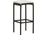Syfax™ Sgabelli Da Bar Con Cuscini 2 Pz Marroni In Polyrattan