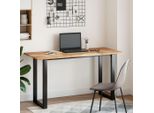 Syfax™ Piano Scrivania A Olio 120X60X2Cm Legno Massello Acacia