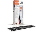 Peach 510082 Peach BinderüCken Schwarz 10Mm 100Er-Pack