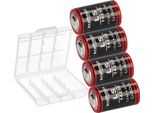 4X Batteria Kraftmax Al Litio 3,6V LS14250 1/2 Aa - Cella + Scatola
