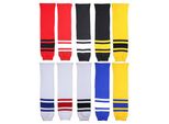 Merco Motor Calze Da Hockey Senior Bianco-Nero Confezione Da 1 Paio