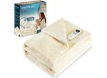 Coperta Elettrica Riscaldante 180X130 Con Spegnimento Automatico E 10 Livelli Di Temperatura Regolabili. Frannel.