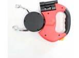 Inf Guinzaglio Doppio Per Cani: Retrattile, Design Anti-Groviglio, 2 Cani Rosso