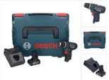 Bosch Gsr 12V-15 Professional Trapano Avvitatore A Batteria 12V / 30 Nm In Valigetta L-Boxx + 1X Batteria Gba 6,0 Ah + Caricabatterie Gal 1230 Cv