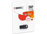 Emtec D250 Mini Unità Flash Usb 32 Gb Usb Tipo A 2.0 Nero