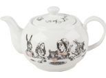 Teiera Alice In Wonderland Per 450Ml Nero Bianco Creative Tops