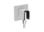 Hansgrohe Wandanschluss Fixfit E Eckig, Mit Brausehalter, Chrom (26889000)
