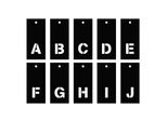 Stencil Alfabetico 70 Lettere Maiuscole E Minuscole