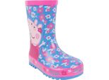 Peppa Pig - Scarpe Da Ginnastica Da Bambina, Fiori NS5015 (20 Eu) (Blu/Rosa)