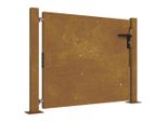 Vidaxl Cancello Da Giardino 105X105 Cm In Acciaio Corten