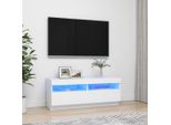 Maison Exclusive - Mobile Tv Con Luci Led Bianco 100X35X40 Cm
