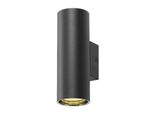 Asto Tube, Lampada Da Parete A Plafone, Cilindrica, GU10, 2X Max. 10 W, Nero