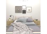 The Living Store Comodino Rovere Sonoma 100X35X40 Cm Materiale Legno