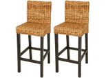 The Living Store Barhocker 2 Stk. Abaca