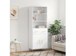 Maison Exclusive - Credenza Bianca 69,5X34X180 Cm In Legno Multistrato