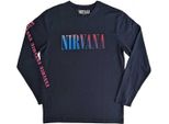 Nirvana - Maglietta "Angelic"" Da Uomo/Donna Unisex A Maniche Lunghe RO9331 (S) (Blu Navy)"