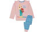 Cocomelon - Pigiama Per Bambina A Maniche Lunghe NS7485 (98) (Rosa/Blu)