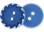 Bottone - Set Di 6 - Diametro 18 Mm - Blu, Bianco