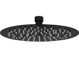 The Living Store Doccia A Pioggia In Acciaio Inox 20 Cm Rotonda Nera