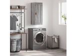 Vidaxl Armadio A Muro Grigio Sonoma 34,5X34X90 Cm Materiale A Base Di Legno