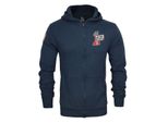 Junk Food - Felpa Con Cappuccio "American"" Da Uomo NS6135 (S) (Blu Navy)"