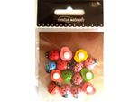 Coccinelle Di Legno Colorate 12X15Mm 15Pz