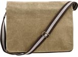 Quadra - Borsa Messenger, Vintage, In Tela RW9969 (Taglia Unica) (Colore Sabbia)