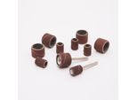 Set Di Levigatura A Tamburo – Set Di 10 Rulli Abrasivi Con Cilindri Abrasivi Da 1/2 Pollice E 1/4 Pollice – Inclusi 2 Perni Di Serraggio Ø 3,1 Mm – Max. 28.000 Giri/Min – Adatto Per Le Foratrici Per Pannelli Midi 10362 E Maxi 10363 – Unità Di Vendita: 1 Set [10125-03]