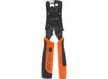Pinza Crimpatrice 4 In 1 Con Tester Per Cavi – Utensile Per Tagliare E Testare Listelli Di Crimpatura – Per RJ11, RJ12, RJ22 E RJ45 (6 Poli E 8 Poli) – Meccanismo A Cricchetto Con Tester Rimovibile – Indicatore Led – Lunghezza 220 Mm – Unità Di Vendita: 1 Pezzo [10178]