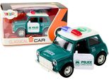Auto D'epoca Della Polizia 1:38 Luci Di Guida Suono Verde