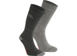 Craghoppers - Calze Insetto-Repellenti Per Uomo/Donna Unisex (Confezione Da 2) CG2111 (43 Eu - 47 Eu) (Pepe Nero/Grigio Medio)