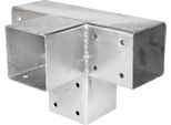 Giunto Angolare Per Pergola Con Prolunga Per Pali 9 X 9 Cm Modello Cubo - Al Pezzo
