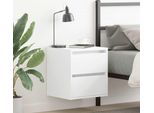 Maison Exclusive - Comodini Da Parete 2 Pezzi Bianco 38X34X40 Cm