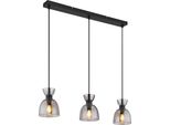 Globo Lighting|Lampada A Sospensione In Metallo Nero Opaco, 3X E14