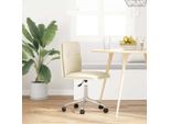 Vidaxl Sedia Da Pranzo In Pelle Finta Crema