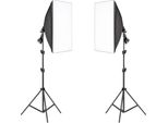 Set Di Illuminazione Softbox Per La Fotografia, Softbox Da 50 Cm X 70 Cm, Supporti Di Luce Durevoli, Senza Lampadine E Senza Borsa