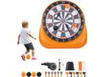 Tabellone Gonfiabile Per Il Calcio - 200X140X200Cm - Con 4 Palloni E 6 Freccette - Enorme Giocattolo Da Esterno