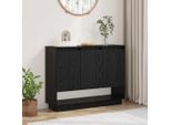 Vidaxl Credenza Look Rovere Nero 97 X 29 X 75 Cm Materiale In Legno