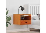 Maison Exclusive - Comodino Marrone Cera 38 X 36 X 29,5 Cm Legno Massello Di Pino