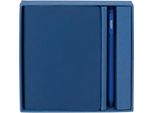 Taccuino Con Penna A6 In Scatola, Blu Navy, Interno: Quadretti, Punti E Righe