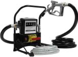 Elettropompa Diesel - Pompa Di Trasferimento - Spina Ue 220 V - Potenza 200 W - Portata 45 L/Min - Autoadescante - Con Contatore - Ugello Manuale - Nero